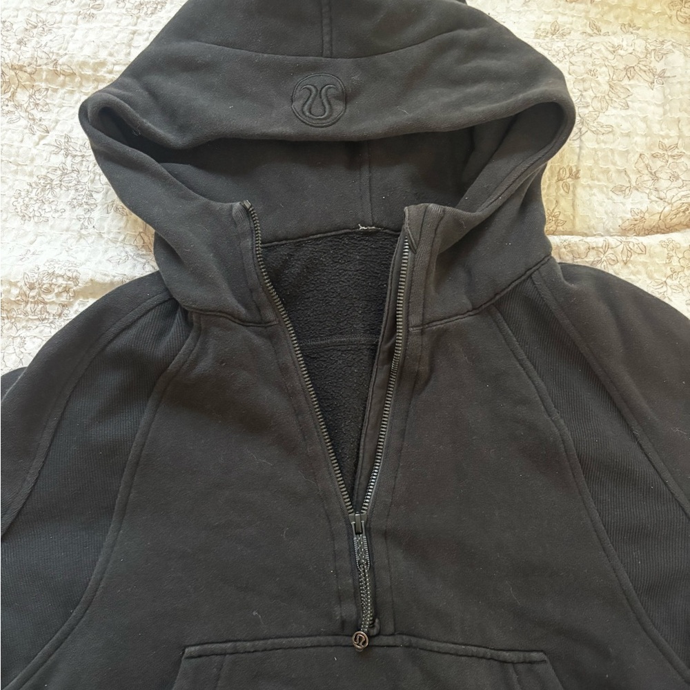 Lululemon Scuba Half Zip Hoodie Black - Picture 2 of 5
